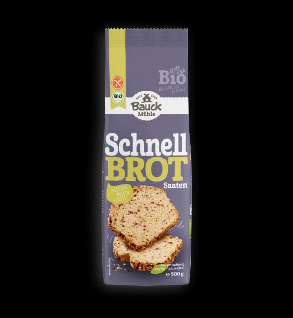 Schnellbrot mit Saaten Bio glutenfrei