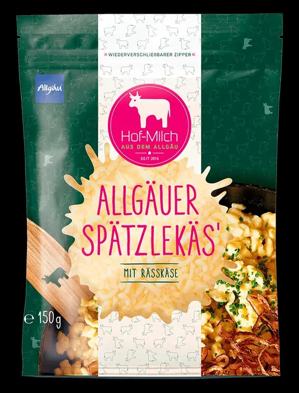 Allgäuer Spätzlekäs mit Rässkäs 150g