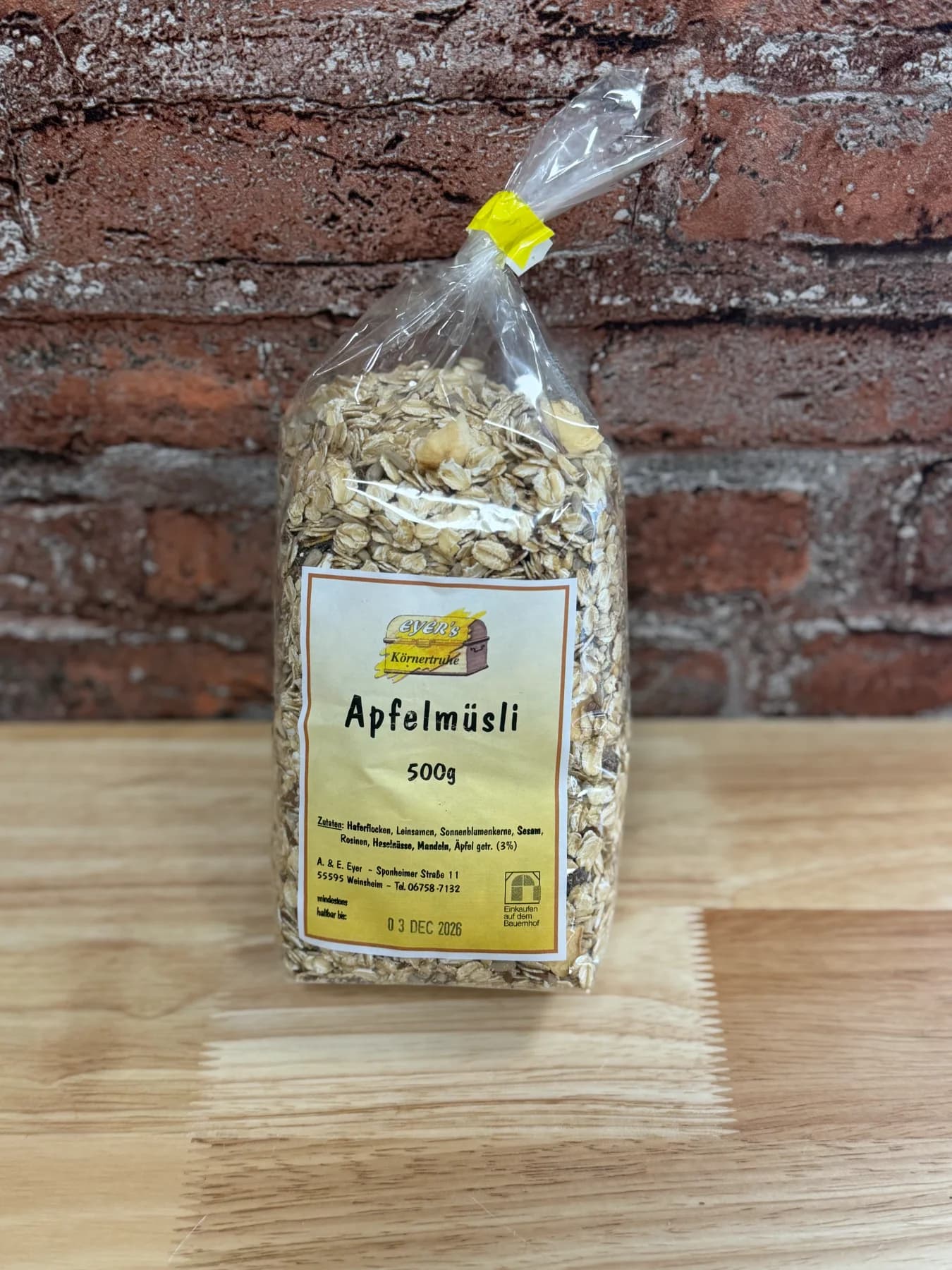 Apfelmüsli