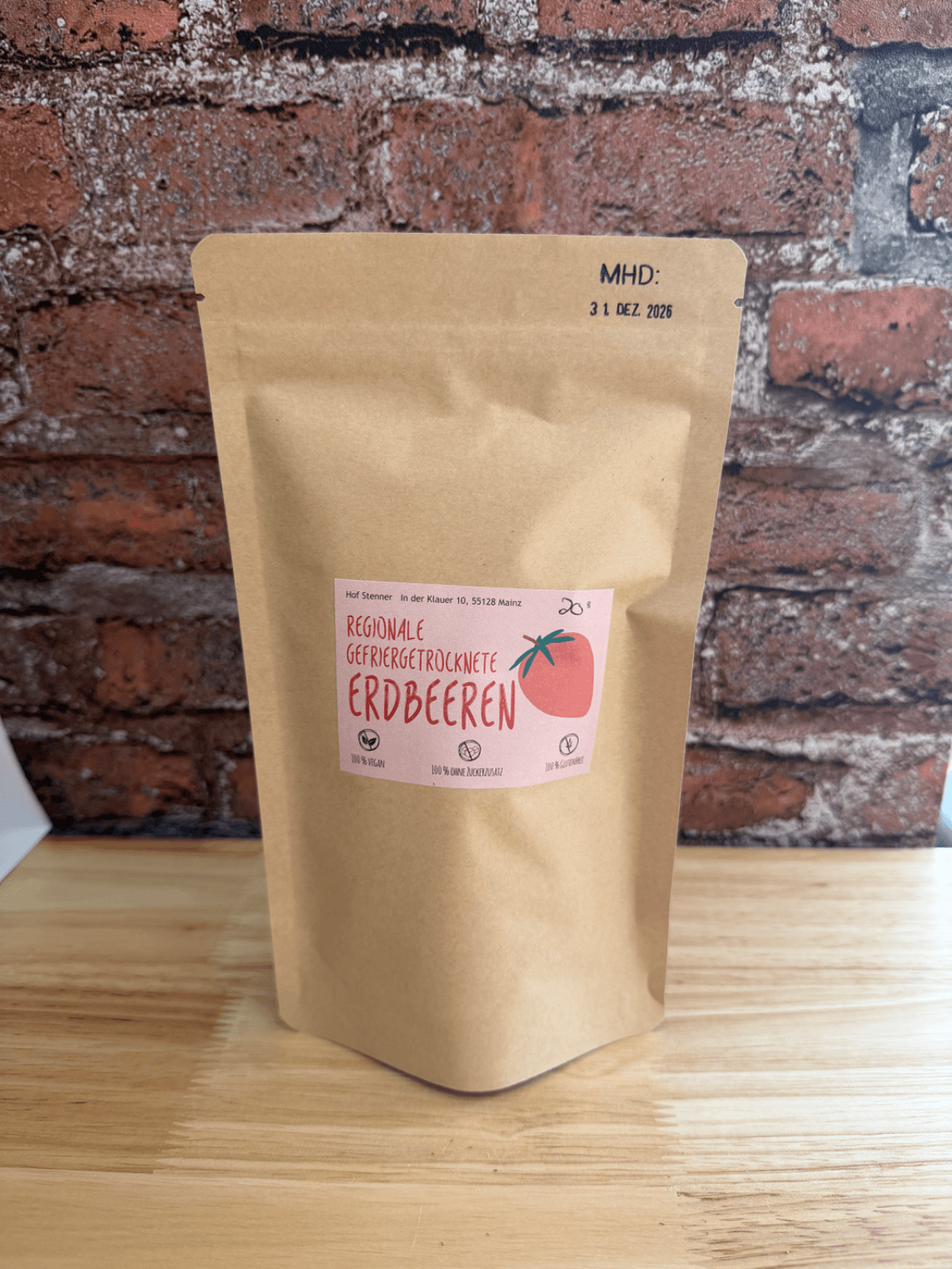 Gefriergetrocknete Erdbeeren