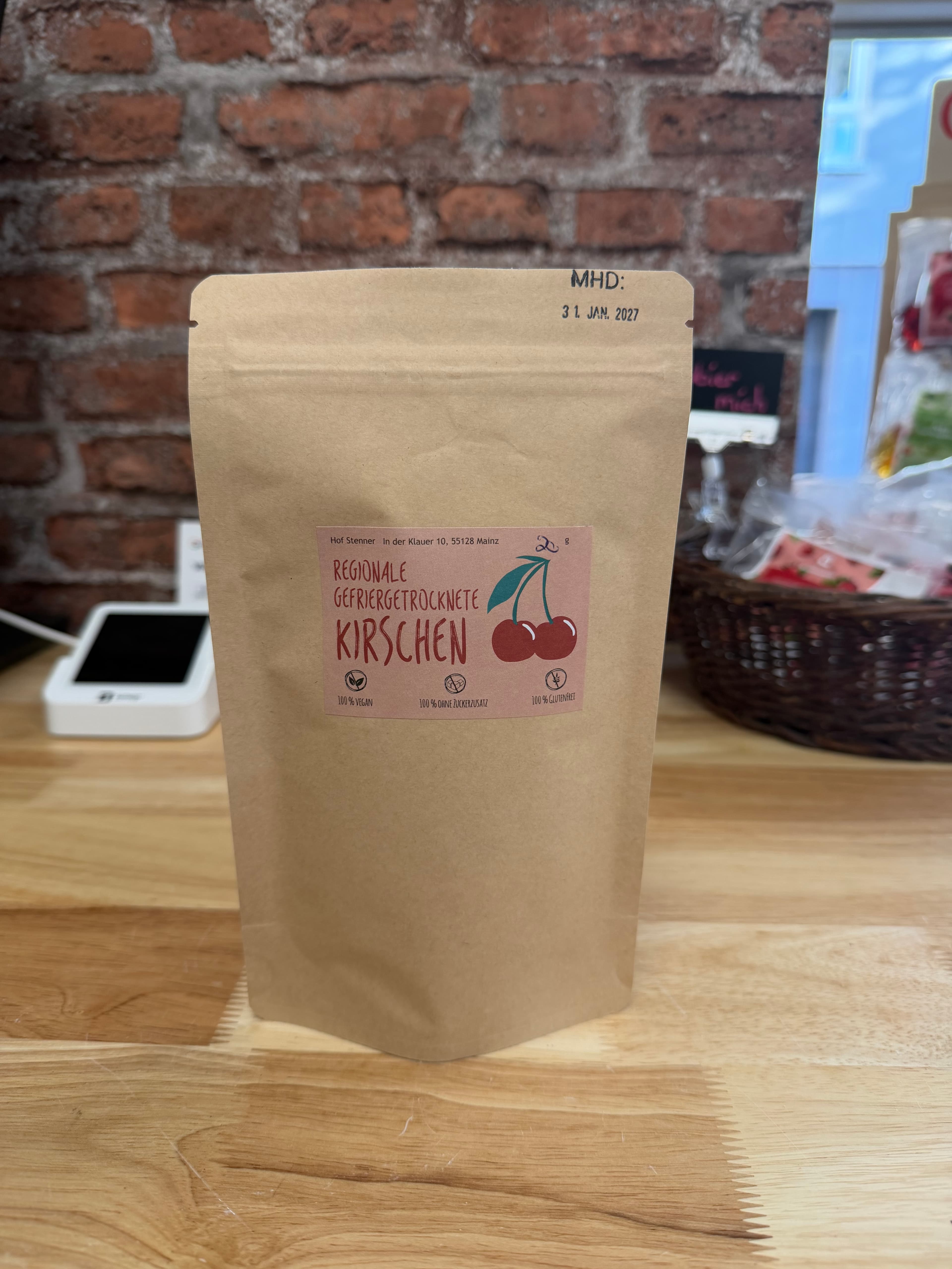 Gefriergetrocknete Kirschen