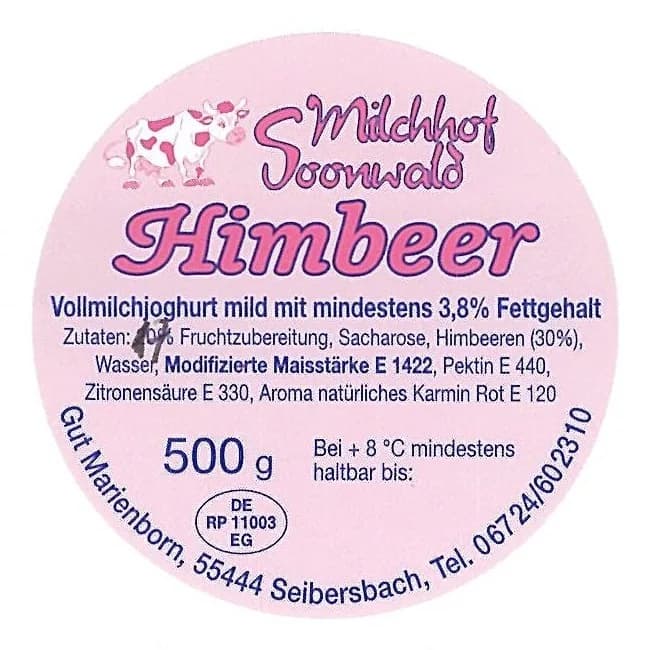 Joghurt Himbeere