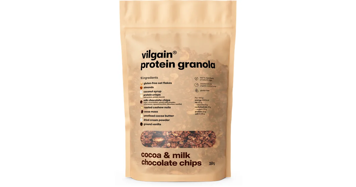 Protein Granola Kakao und Milchschokolade