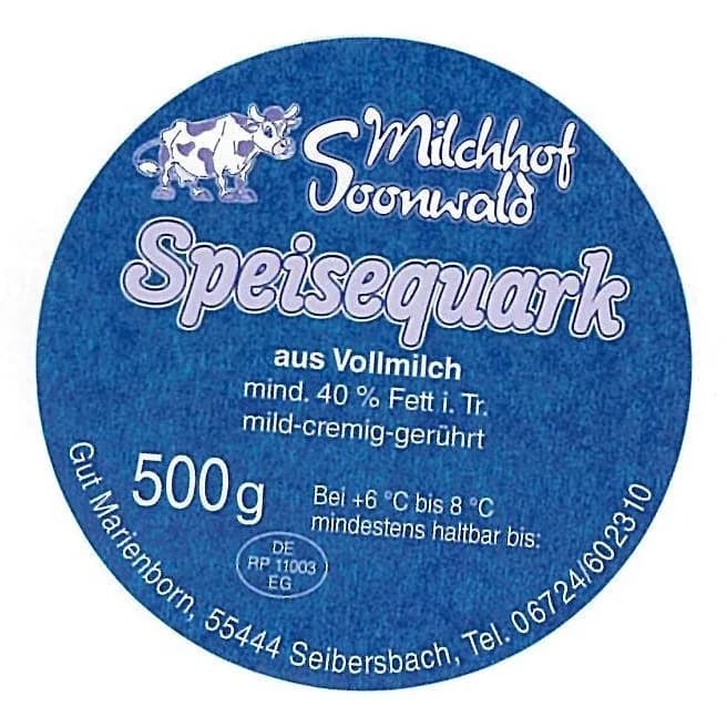 Speisequark klein