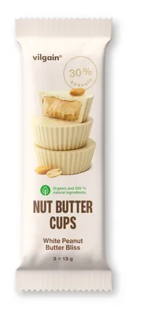 BIO Nussbutter Cups weiße Schokolade