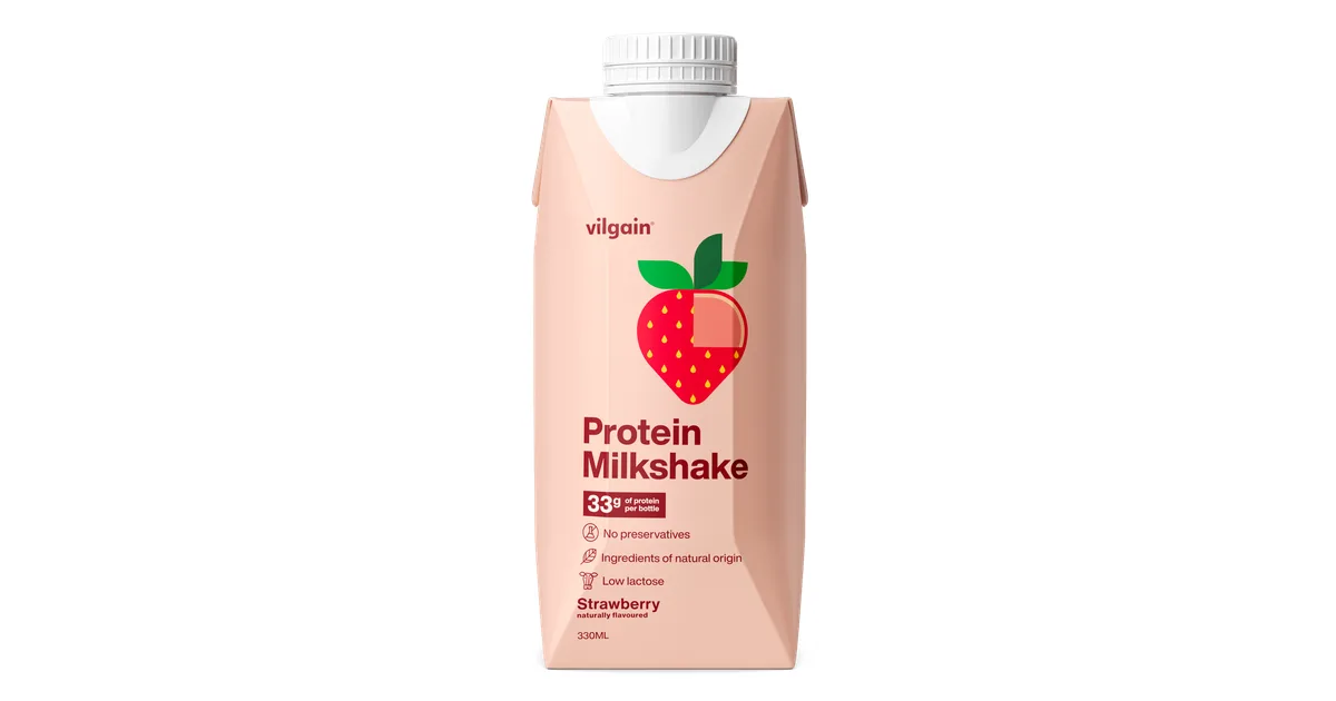 Protein Milkshake Erdbeere